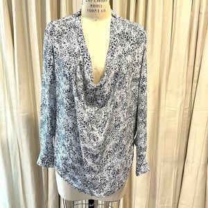 Silk long blouse